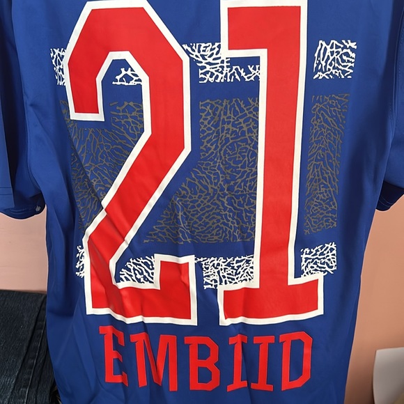 Philadelphia 76ers Joel Embid 21 Nice Shirt NBA Size Medium - Picture 5 of 7